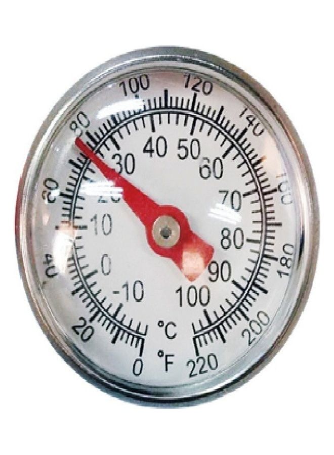 طقم مقياس حرارة للطهي أحمر/فضي - Image 2