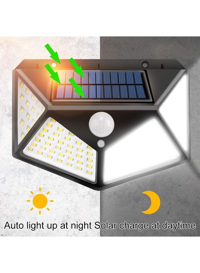 ماركة غير محددة مصباح LED يعمل بالطاقة الشمسية ومزود بجهاز استشعار للحركة للأماكن الخارجية أسود/ أبيض/ أصفر 2.36x5.23x3.7بوصة  - Image 4