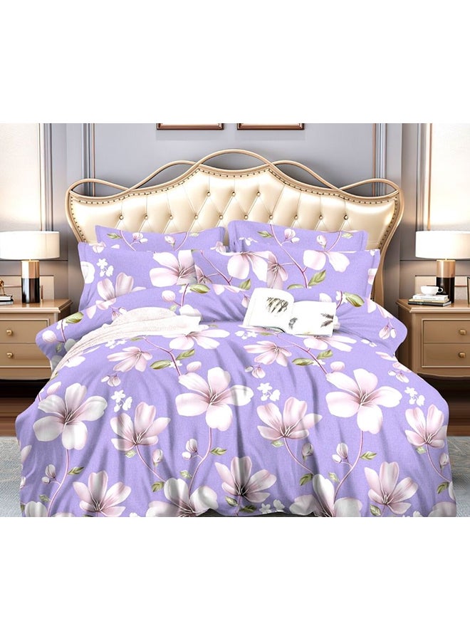 CAN 4-Piece Double Size Comforter Set Fabric Purple  - Image 1