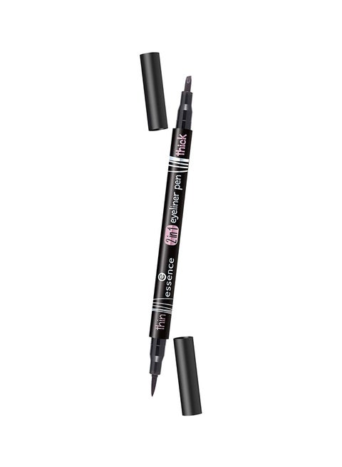 2 in 1 Eyeliner Pen Jet Black