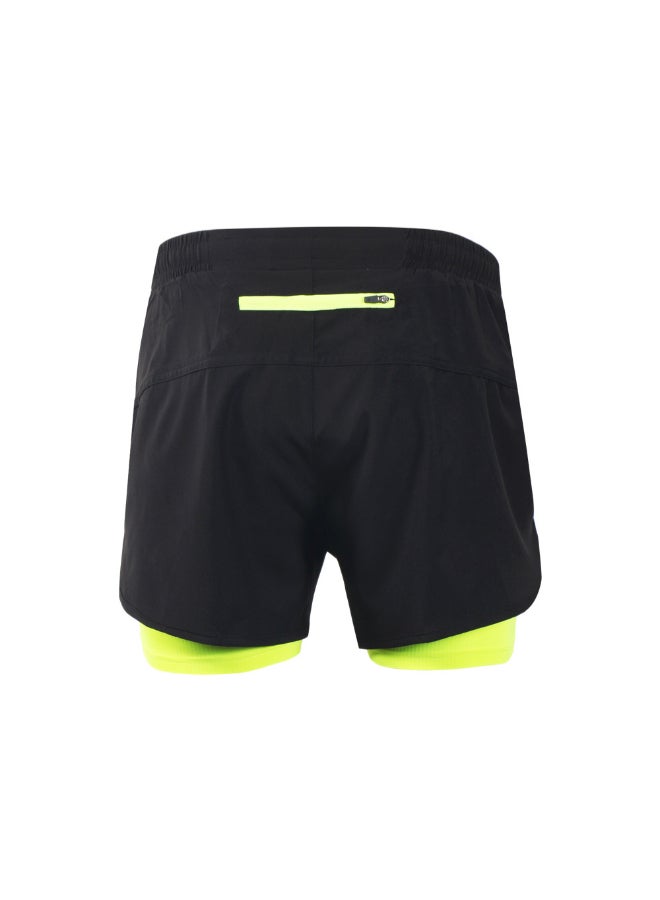 Lixadas 2-in-1 Running Shorts Green  - Image 5