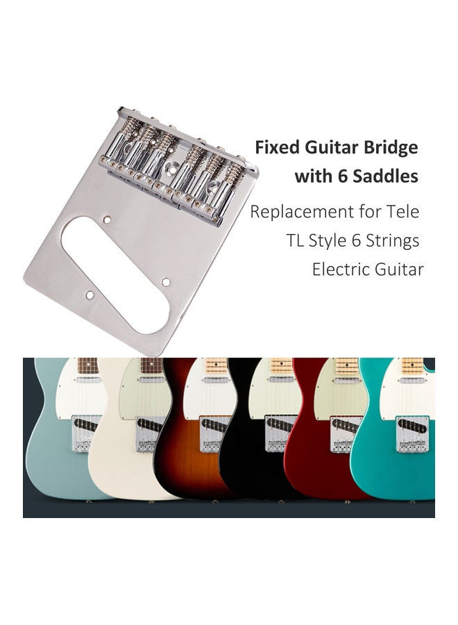 Generic - Fixed Guitar Bridge with 6 Saddles - Image 1