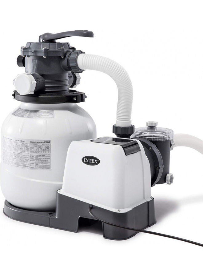 INTEX 2100 Gallons Water Filter Pump With 12 Hours Cycle Timer Pressure Meter 16.65kg  - Image 1