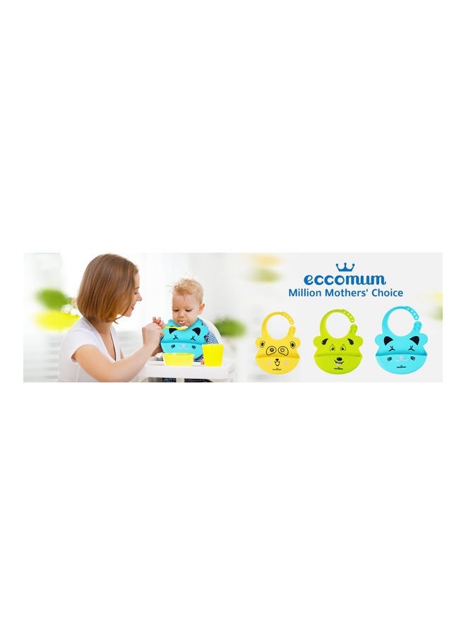 eccomum 3-Piece Silicone Baby Bib - Image 3