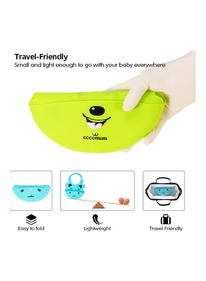 eccomum 3-Piece Silicone Baby Bib - Image 5