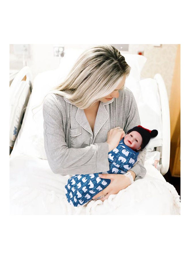 انسولار طقم قماط للف الطفل قابل للتعديل وبطبعة رسومات كرتونية، مكون من قطعتين - Image 5