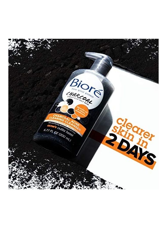 Biore - Charcoal Acne Clearing Cleanser 200ml - Image 1