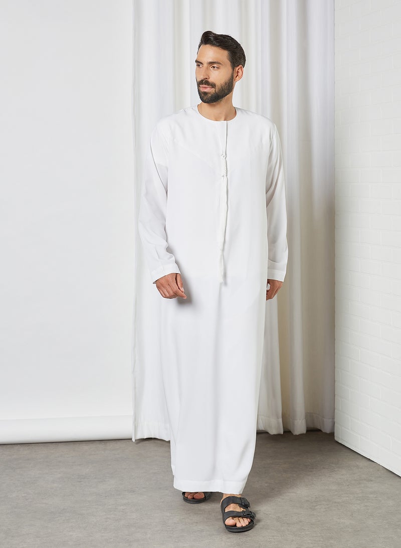 SIVVI for SAQR Premium Emirati Kandora White - Image 3