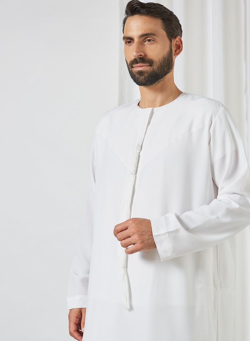 SIVVI for SAQR Premium Emirati Kandora White - Image 4