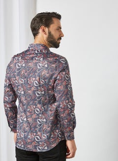 Sivvi x D'Atelier Paisley Print Shirt Navy  - Image 2