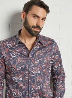 Sivvi x D'Atelier Paisley Print Shirt Navy  - Image 4
