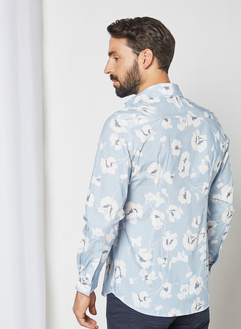 Sivvi x D'Atelier Floral Print Shirt Blue  - Image 2