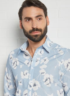 Sivvi x D'Atelier Floral Print Shirt Blue  - Image 4