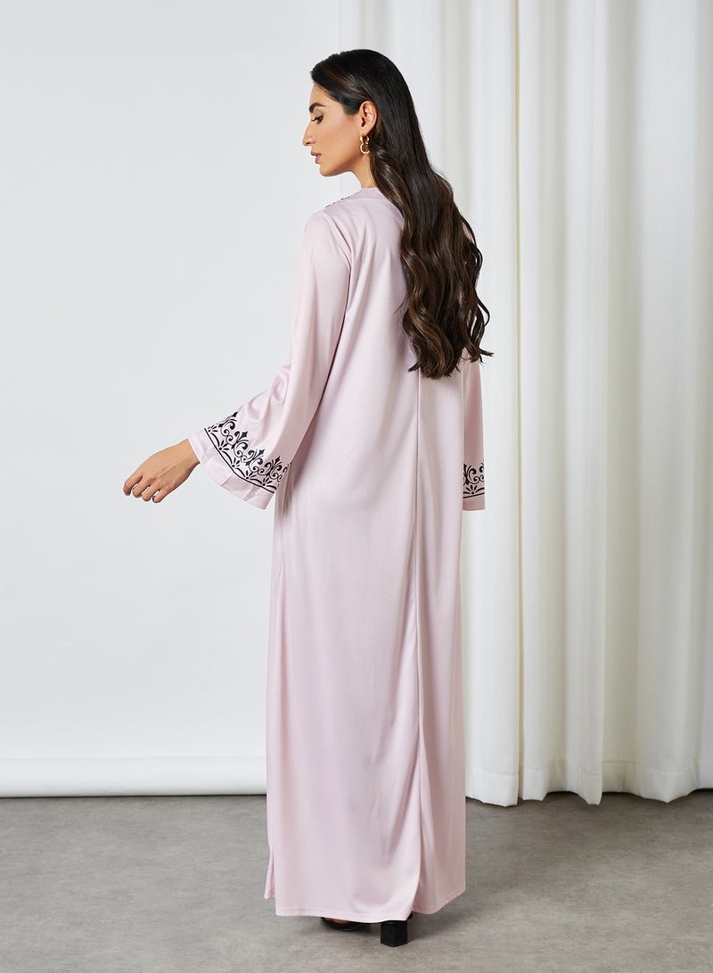 SIVVI for HANIYA Pattern Print Jalabiya Pink  - Image 2