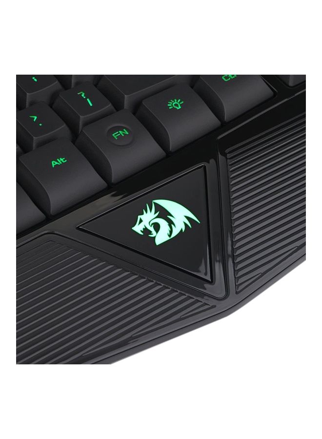 REDRAGON - LED Backlit Gaming Keyboard Black/Red - Image 1