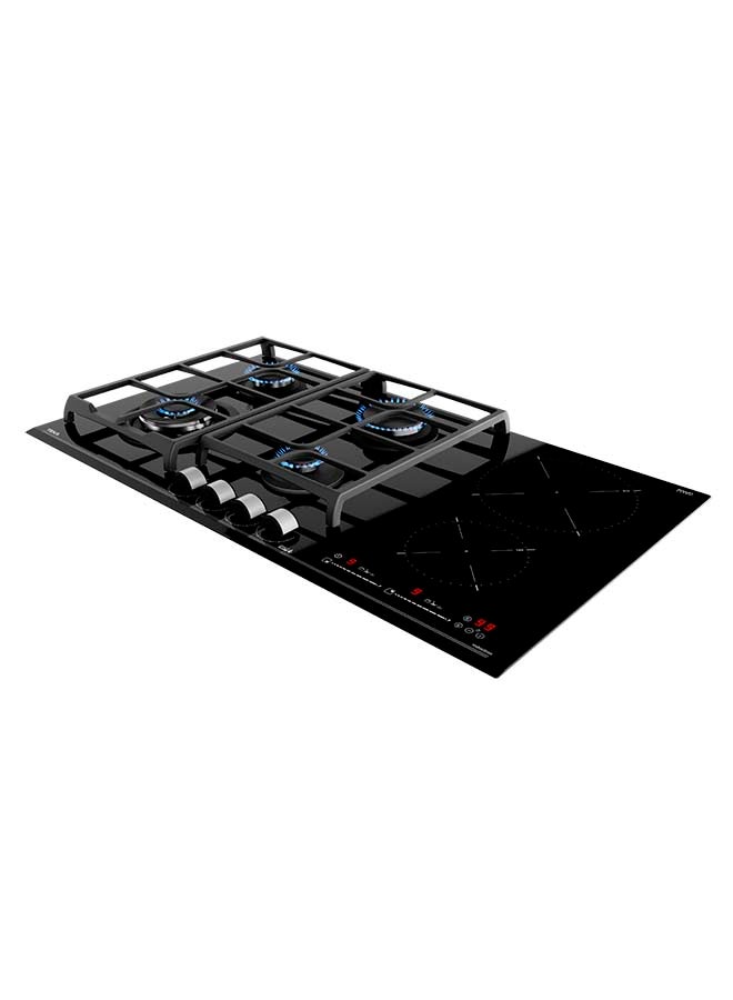 TEKA Gas On Glass + Induction Hob With Direct Functions And 6 Cooking Zones In 90Cm Of Butane, 3500W 112570144 Black - Image 4