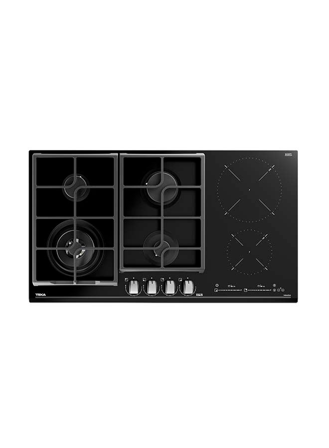TEKA Gas On Glass + Induction Hob With Direct Functions And 6 Cooking Zones In 90Cm Of Butane, 3500W 112570144 Black - Image 2