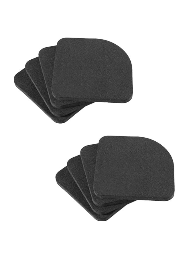 8-Piece Washing Machine Shock Proof Anti Vibration Pad Black  - Image 1