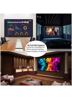 وونكت شاشة عرض من القماش قابلة للف بدقة كاملة الوضوح للأفلام في الأماكن المفتوحة UNV-WO-SCR-06 أبيض  - Image 3