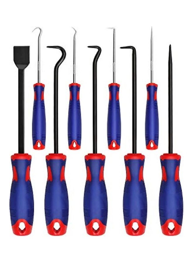 Generic 9-Piece Precision Hooks With Scraper Multicolour  - Image 1