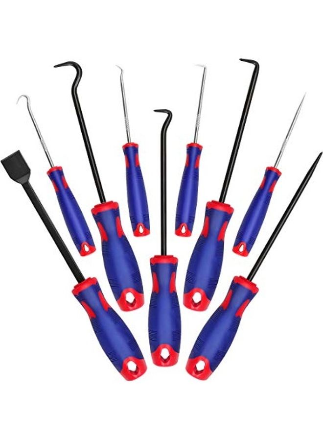 Generic 9-Piece Precision Hooks With Scraper Multicolour  - Image 5