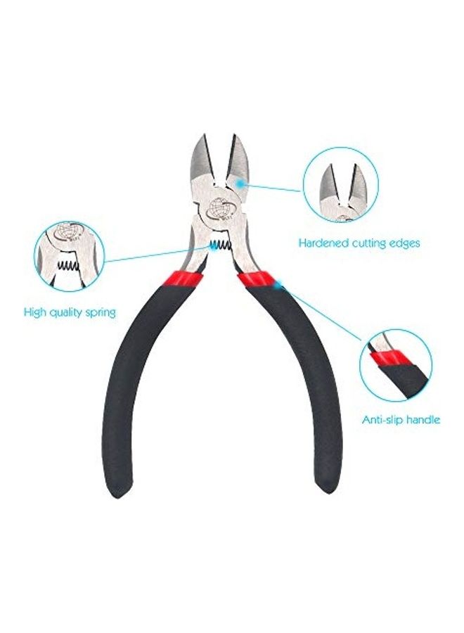 3-Piece Wire Cutter Set Silver/Black/Red  - Image 4