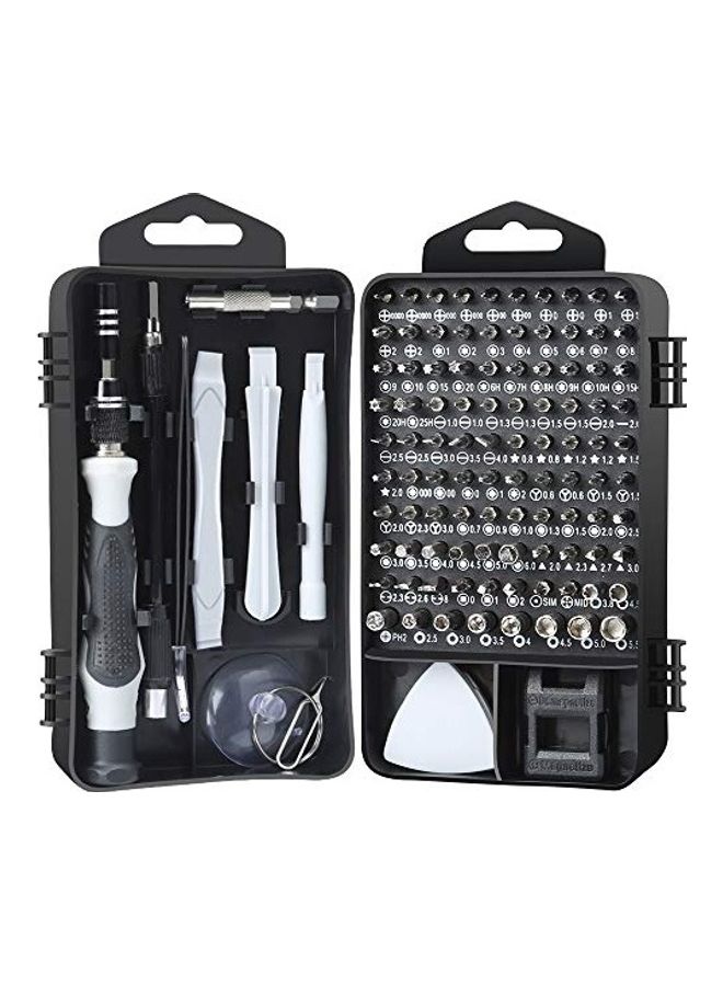 117-Piece Precision Screwdriver Set Multicolour 2.29x7.69x4.29inch  - Image 1