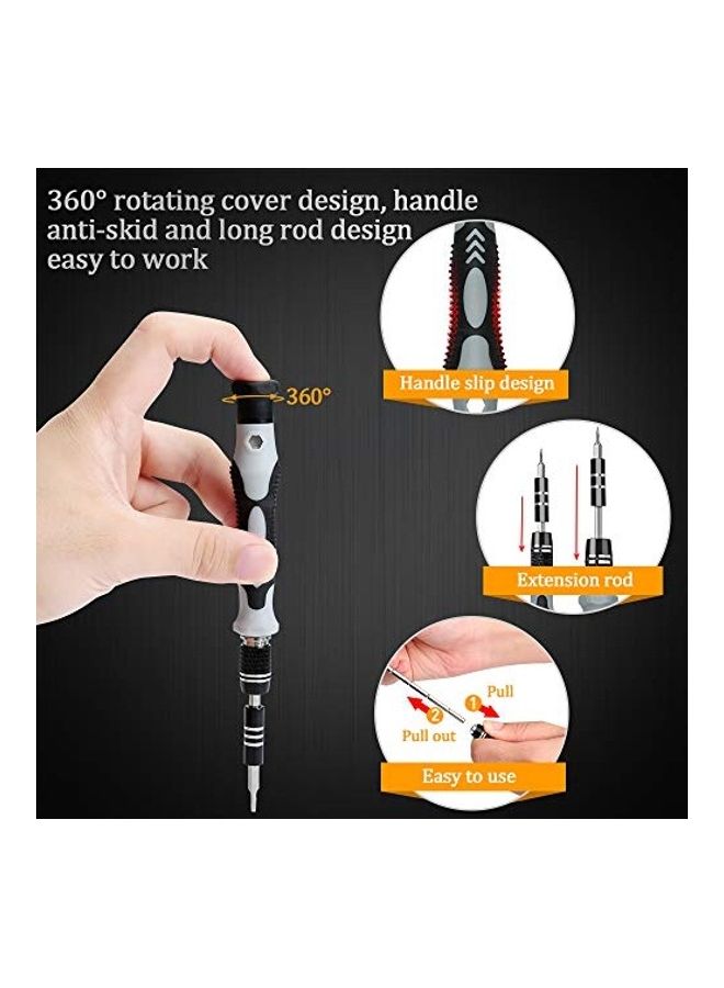 117-Piece Precision Screwdriver Set Multicolour 2.29x7.69x4.29inch  - Image 4