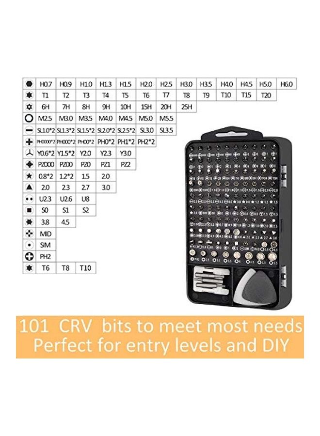 Generic 122-Piece Screwdriver Set Multicolour 2.43x7.16x4.28inch  - Image 2