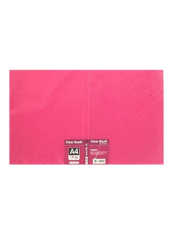 A4 Polypropylene File Pink - Image 3