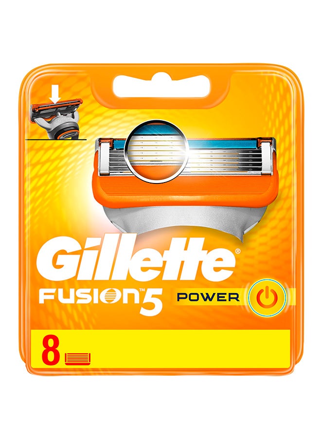 Gillette - Fusion Power Men’s Razor Blades, 8 Refills - Image 1