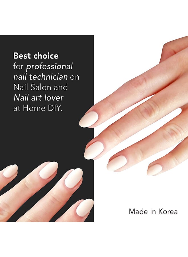 تريندي 100 قطعة من الأظافر الصناعية مصنوعة من الأكريليك أبيض - Image 2