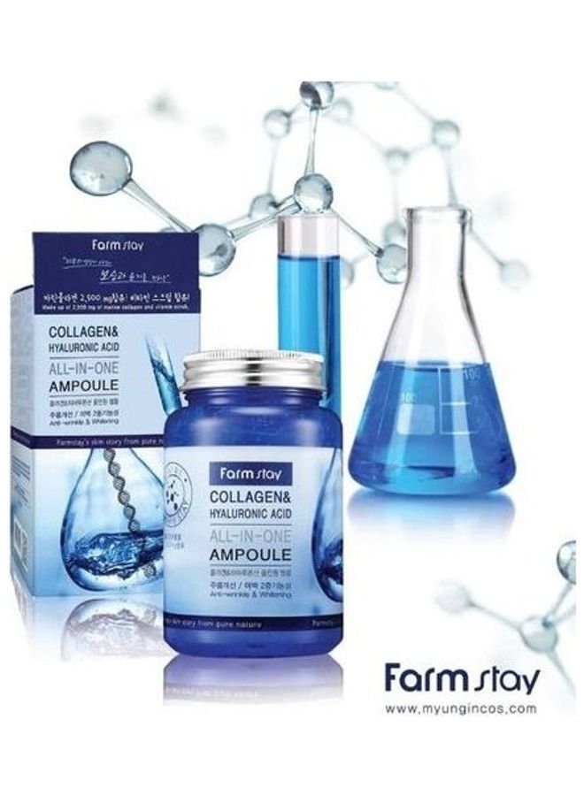 Farm Stay Collagen And Hyaluronic Acid All In One Ampoule Multicolour 250ml - Image 2