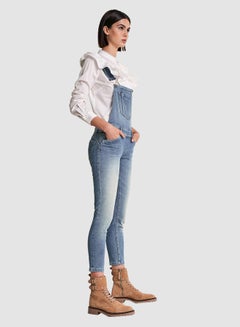 SALSA Push-Up Washed Dungarees Blue  - Image 3