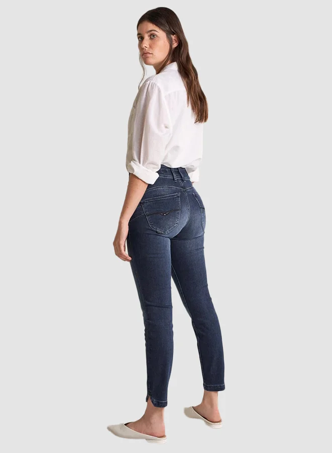 SALSA Push-In Capri Jeans Blue