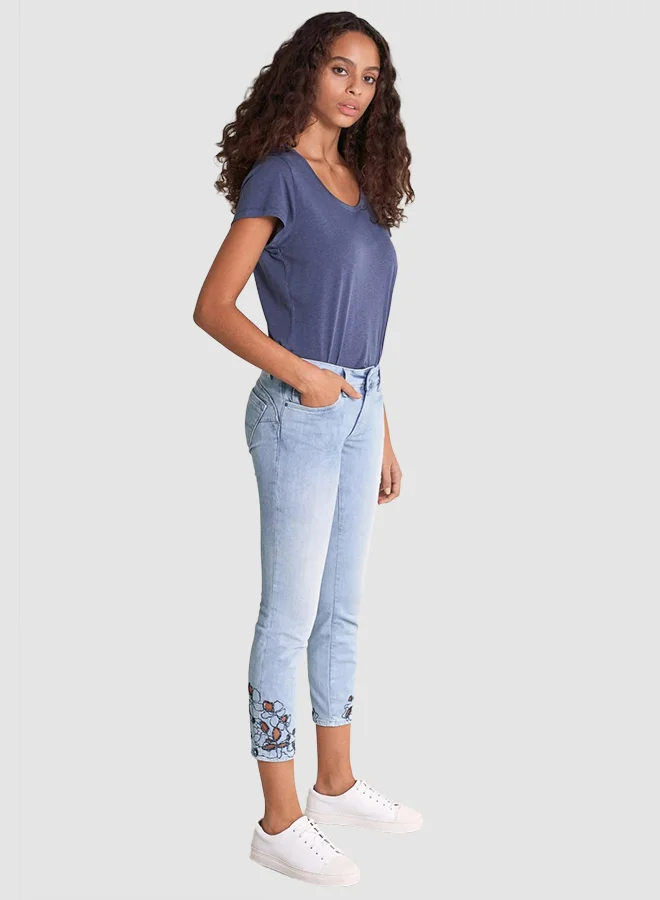 SALSA Push-Up Capri Jeans Blue