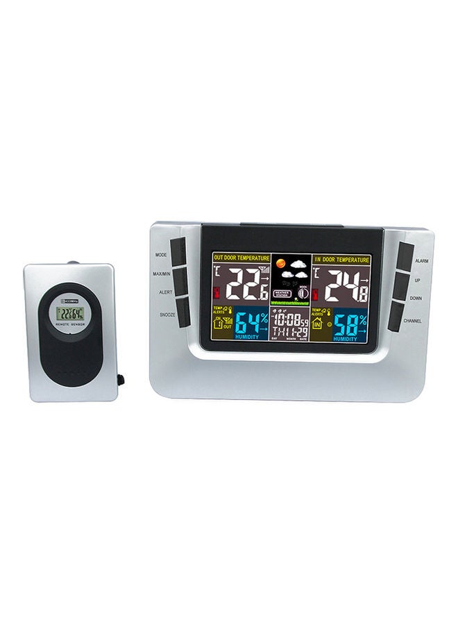 Generic USB Wireless Multifunctional Weather Forecast Clock Electronic Thermometer - Image 1