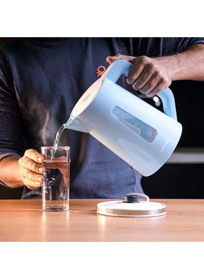 جيباس غلاية مياه كهربائية لاسلكية بقفل أمان مع حماية ضد الغليان الجاف 1.7 L 2200 W GK5449N أزرق - Image 4