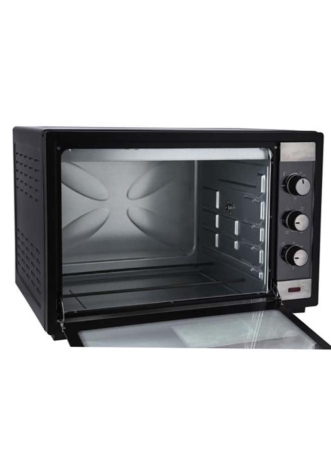 GEEPAS Electric Oven with Convection and Rotisserie Function/4 Knobs and Temperature 100-250-Degrees Celsius/60 Minute Timer with Bell, Stainless Steel Heating Elements, Tempered Glass Window 60 L 2000 W GO4459N Black  - Image 5