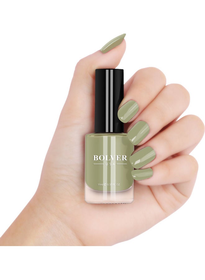 BOLVER Nail Polish Matte Light Olive Green