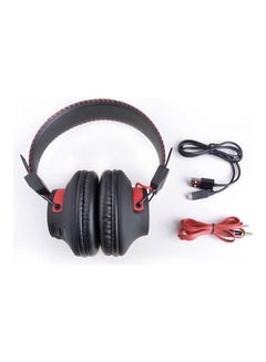 AS9 Audition Bluetooth Over the Ear Headphones with Built-in Mic Black