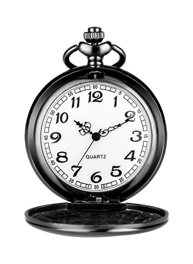 ياش ساعة جيب كوارتز مزينة بنسر ذي رأسين مع سلسلة unisex - Image 1