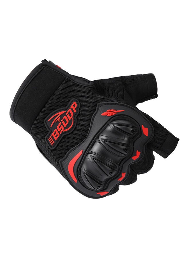 Generic 1-Pair Non-Slip Half-Finger Motorbike Glove for Climbing Hiking - Image 2