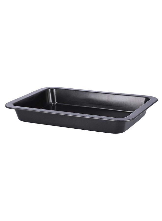 Royalford 3-Piece Baking Set Cookie Sheet 1Pc Size: 37X25.5X1.6 Cm, Thickness: 0.4 Mm 12 Cups Muffin Pan 1Pc Size: 35X26.5X3 Cm, Thickness: 0.4 Mm Roaster Pan 1Pc Size: 34.5X24X4.5 Cm, Thickness: 0.5 Mm Black 37cm  - Image 4