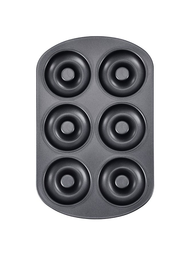 Royalford 6-Cavity Donut Pan Black 32cm  - Image 2
