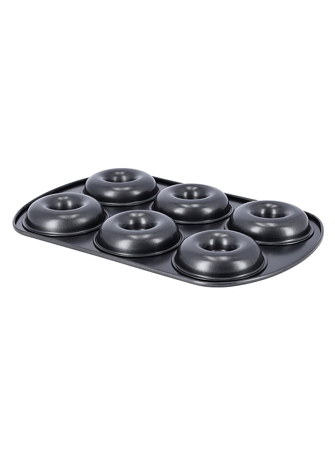 Royalford 6-Cavity Donut Pan Black 32cm  - Image 5