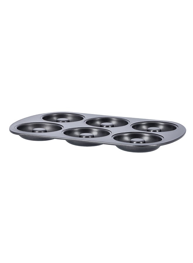 Royalford 6-Cavity Donut Pan Black 32cm  - Image 3