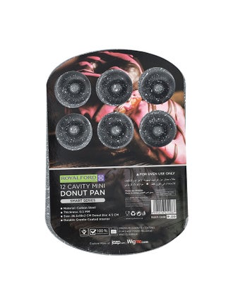 12 Cavity Mini Donut Pan Grey 26.5cm - v1616329863/N43126810A_1
