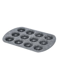 12 Cavity Mini Donut Pan Grey 26.5cm - v1616329863/N43126810A_4