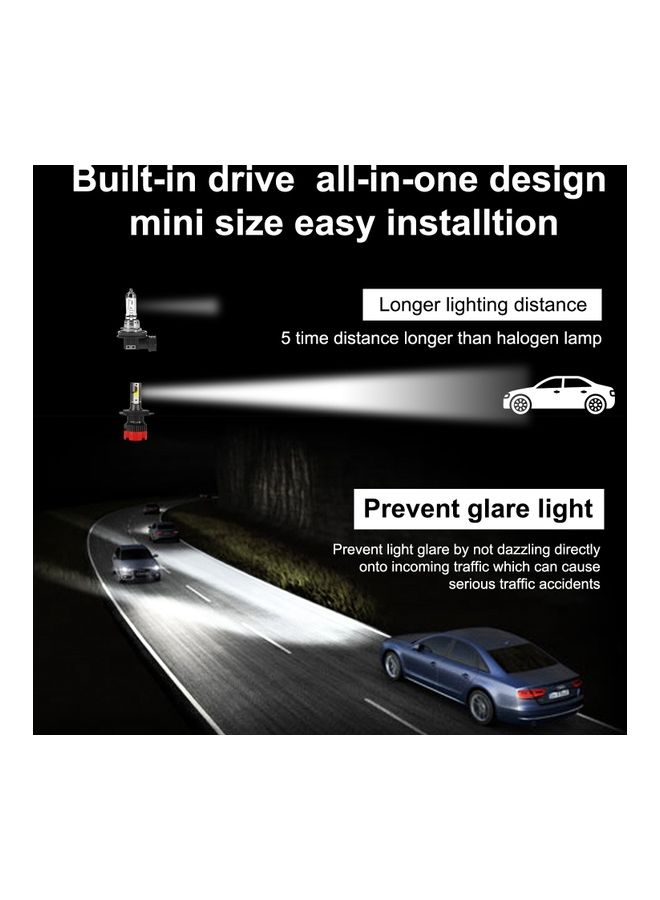 Generic 2-Piece H4 LED Headlight Bulb  - Image 4